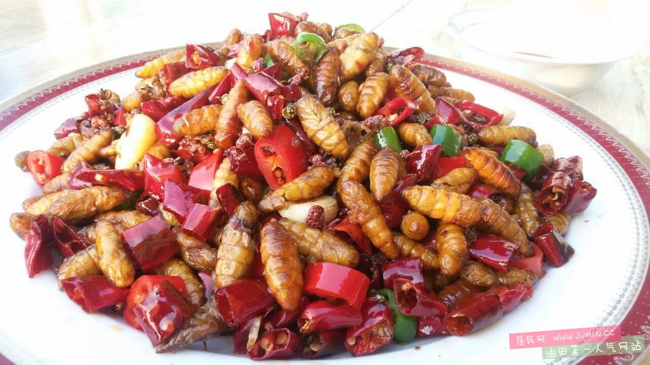小炒蚕蛹
